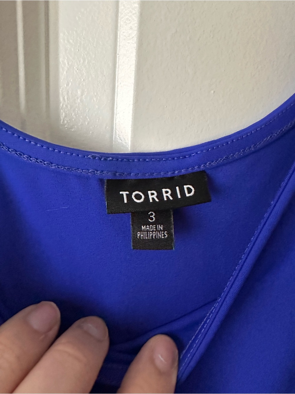 torrid Cobalt Blue Scoop Neck Tank Bodysuit - Picture 6 of 6